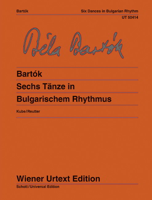 Bartok: Six Dances in Bulgarian Rhythm for Piano published by Wiener Urtext